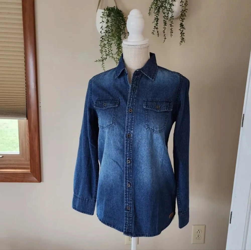 New with tags 7 for All Mankind Girls Large Kids Shirt Cotton Long Sleeve Button